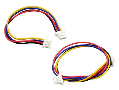 Conector JST 1.0mm 4 Pinos Fêmea-Fêmea com Fio 14cm - SH1.0MM-4P - Imagem 2