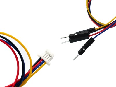 Conector JST 1.0mm 4 Pinos Fêmea para Jumper Macho Dupont com Fio 14cm - SH1.0MM-4P - Imagem 2