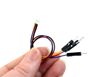 Conector JST 1.0mm 4 Pinos Fêmea para Jumper Macho Dupont com Fio 14cm - SH1.0MM-4P - Imagem 3