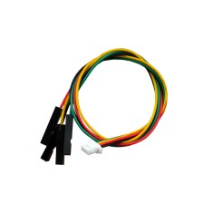 Conector JST 1.0mm 4 Pinos Fêmea para Jumper Fêmea Dupont com Fio 19cm - SH1.0MM-4P