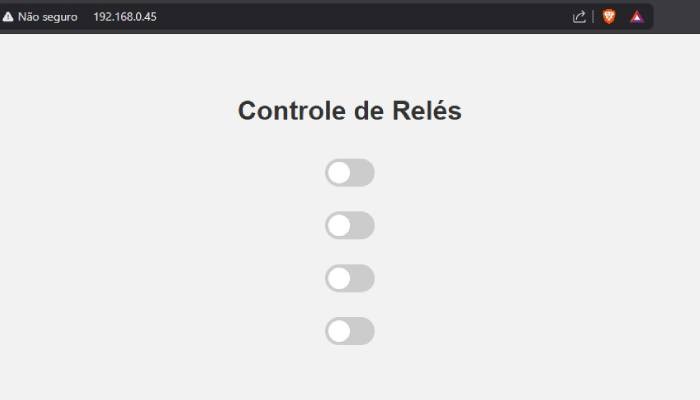 Exemplo interface de controle por controle wifi - [1036067]