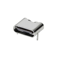 Conector USB-C Fêmea 90° 2 Pinos para Alimentação