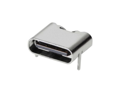 Dimensões Conector USB-C Fêmea 90° 2 Pinos para Alimentação - Imagem 1
