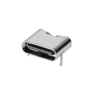 Conector USB-C Fêmea 90° 2 Pinos para Alimentação