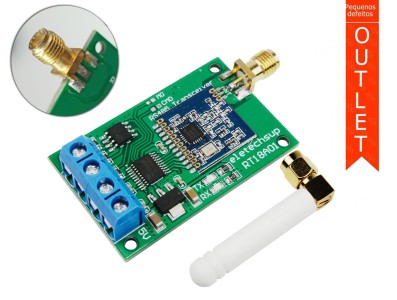 Transceptor RS485 868MHz RT18A01 Master Slave 500m + Antena - OUTLET - Imagem 1