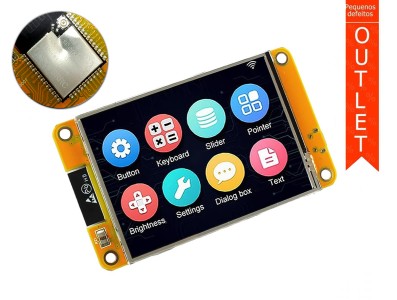 ESP32S com Tela Touch TFT 2.8 240x320 - WiFi, Bluetooth, Caneta + Cabo USB - OUTLET - Imagem 1