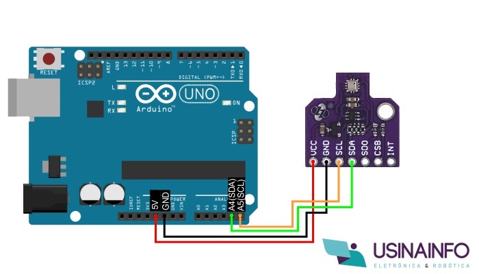 Exemplo Ligação Senor de Pressão Atmosférica e Temperatura BMP390 com Arduino - [1036192]