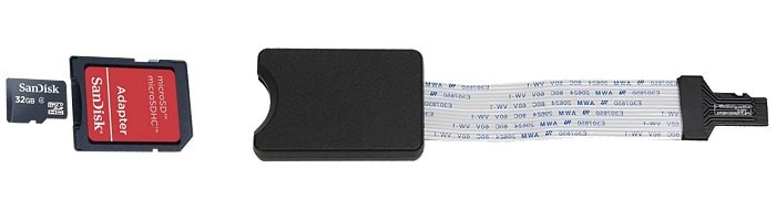 Demonstração de uso Cabo Flat Extensor de Cartão MicroSD para SD - [1036201]