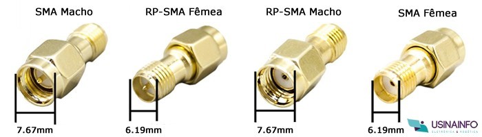 Tipos de Conector SMA x RP-SMA - [1036212]