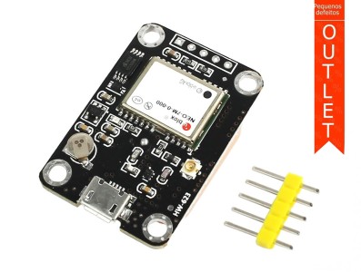 Modulo GPS Ublox GY-NEO-6M-0-000 com Antena - OUTLET - Imagem 1