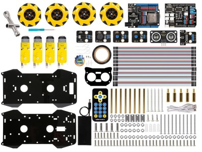 Kit Carro Robô Inteligente 4WD com Rodas Mecanum Omnidirecionais - QD001 - Imagem 2
