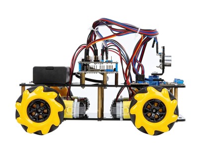 Kit Carro Robô Inteligente 4WD com Rodas Mecanum Omnidirecionais - QD001 - Imagem 3