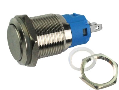 Interruptor com Travamento 16mm em A&ccedil;o Inox Imperme&aacute;vel MD151 - Imagem 3