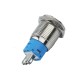 Pulsador Push Button NA Reto 16mm em Aço Inox com Pinos - Impermeável - Thumb 2