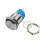 Pulsador Push Button NA Reto 16mm em Aço Inox com Pinos - Impermeável - Thumb 3