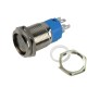Interruptor com Travamento 16mm LED Vermelho 12-24VDC em Aço Inox Impermeável MC291 - Thumb 3