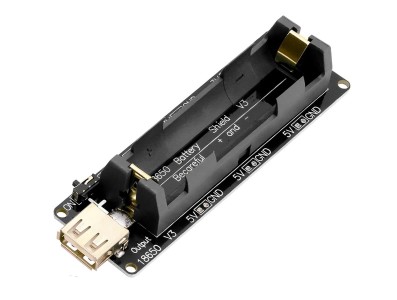 18650 Shield V3 / Regulador de Tensão USB, 5V e 3V para Bateria 18650 - Imagem 1