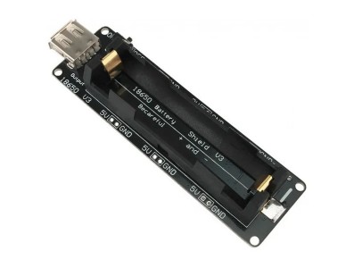 18650 Shield V3 / Regulador de Tensão USB, 5V e 3V para Bateria 18650 - Imagem 2