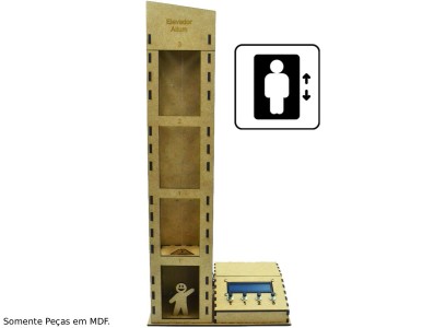 Estrutura em MDF Elevador Altum V2 Projeto de Robótica + Manual de Montagem - Imagem 2