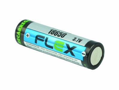 Bateria 18650 Recarregavel 3.7V 2600mAh - Flat-top - Imagem 2