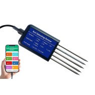 Sensor de Solo 8 em 1 NPK, pH, Condutividade e Umidade com Interface USB-C para Celular Android