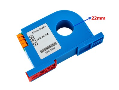 Dimensões Transformador de Corrente TC 100A AC com Saída RS485 para Trilho Din - Imagem 3