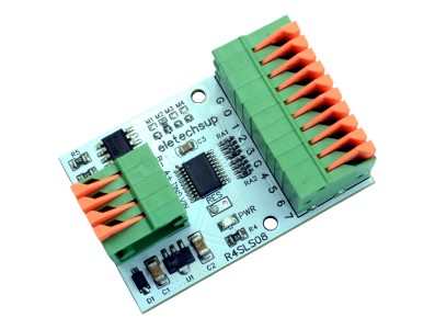 Pinout -- Pinos de conexão Módulo RS485 Modbus RTU R4SLS08 - Imagem 1