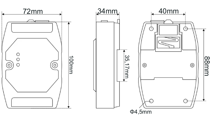 Dimensões Conversor Isolado E810-U15C - [1036670]