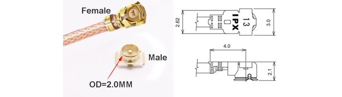Conector IPX1 (IPEX1--UFL1) 2mm - [1036704]