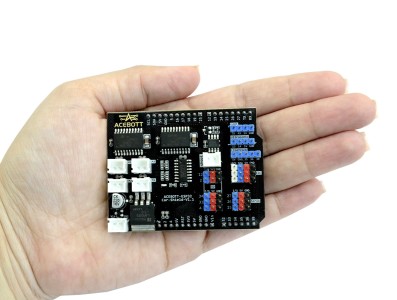 Destaques Shield de Expansão com Driver Ponte H para ESP32 Max V1.0 – 4 Motores - Imagem 4