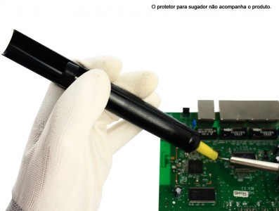 Sugador de solda com corpo de alum&iacute;nio e protetor para ponteira - BT018 - Imagem 2