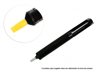 Sugador de solda com corpo de alum&iacute;nio e protetor para ponteira - BT018 - Imagem 3