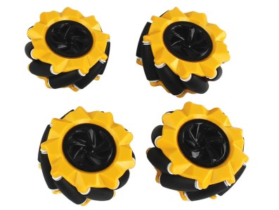 Roda Amarela Mecanum 80MM-A - Imagem 1