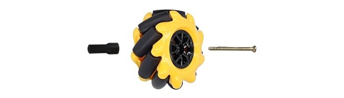 Instalação do Adaptador na Roda Mecanum - [1036848]