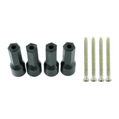Kit Acoplamento roda Mecanum Ominidirecional 6,7mm com parafuso M2.5x30 - Kit com 4 unidades