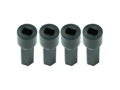 Kit Acoplamento roda Mecanum Ominidirecional 6,7mm com parafuso M2.5x30 - Kit com 4 unidades - Imagem 2