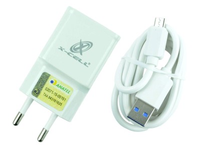 Carregador Micro USB 2A para celular - Branco - Imagem 1