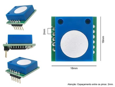 Pinout / Pinos de Conex&atilde;o Sensor de G&aacute;s Oz&ocirc;nio O3 - SC01-03 - Imagem 3