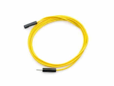 Jumper para Protoboard Macho-F&ecirc;mea 100cm - Amarelo - Imagem 1