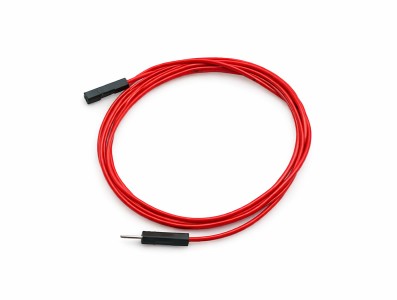 Jumper para Protoboard Macho-F&ecirc;mea 100cm - Vermelho - Imagem 1