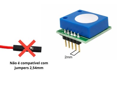 Pinout / Pinos de Conex&atilde;o Sensor de G&aacute;s Oz&ocirc;nio O3 - SC01-03 - Imagem 3