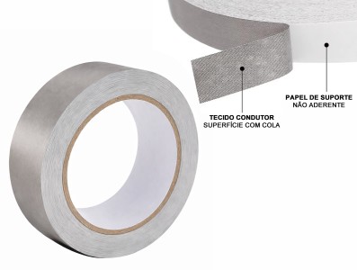 Exemplo de uso Fita Condutiva de Tecido Dupla Face para Blindagem Eletromagn&eacute;tica - Imagem 2