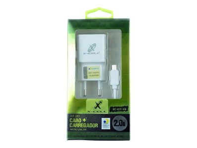 Carregador Micro USB 2A para celular - Branco - Imagem 7