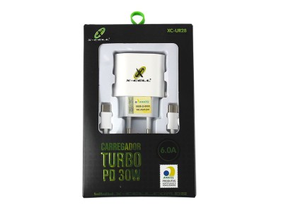 Carregador Turbo  5V, 9V, 12V (6A) 30W USB-C para Celular - Branco - Imagem 7