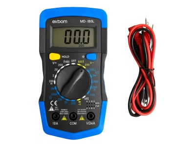 Mult&iacute;metro Digital Exbom MD-180L CAT III 600V 10A - Imagem 1