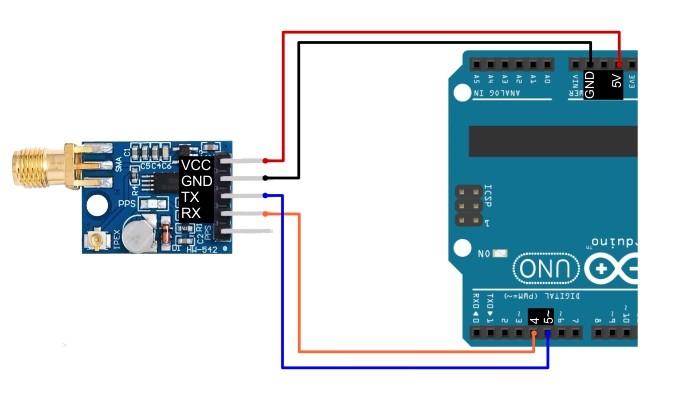 Conexões Arduino com Módulo GPS Mini NEO-7M - [1037088]