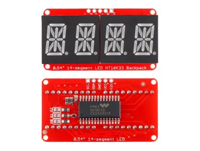 M&oacute;dulo Display 14 Segmentos 4 D&iacute;gitos I2C HT16K33 - Imagem 4