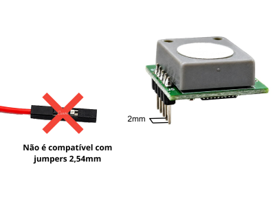 Liga&ccedil;&otilde;es/Pinout Sensor de G&aacute;s Formalde&iacute;do CH2O ZE08 Serial - Imagem 3