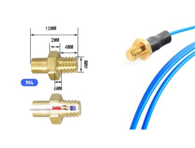 Constru&ccedil;&atilde;o e medidas da ponta tipo parafuso M4 do Sensor PT100 - Imagem 5