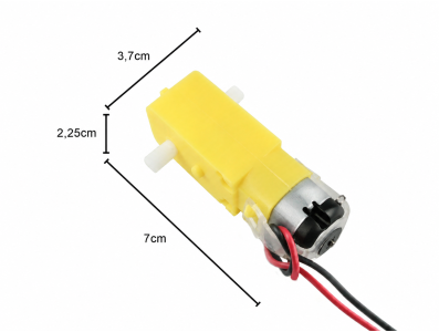 Motor com Fios Soldados e Caixa de Redu&ccedil;&atilde;o 120:1 80RPM - Imagem 4